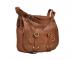 Handcraft's Pure Leather Vintage Buffalo Leather Brown Sling Bag | Cross Body Bag | Satchel Bag For Women 